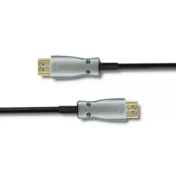 Qoltec 50472 cable HDMI 20 m, HDMI tipo A, negro/plateado