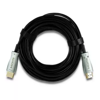 Qoltec 50474 cable HDMI 30 m, HDMI tipo A, negro/plata