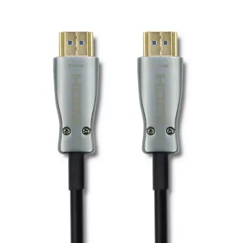 Qoltec 50474 cable HDMI 30 m, HDMI tipo A, negro/plata