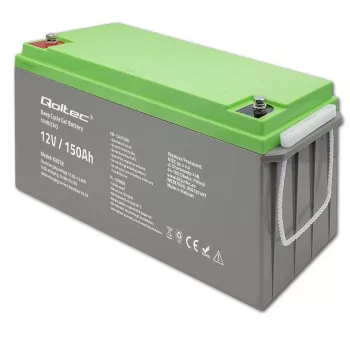 Batería de gel Deep Cycle Qoltec 12V 150Ah 44,5kg