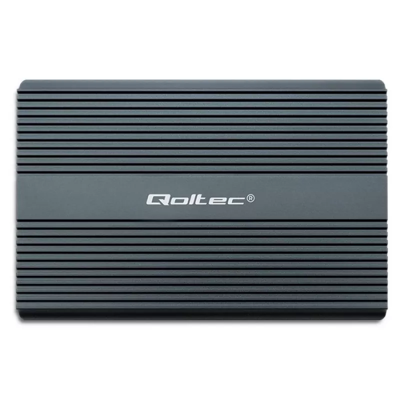 Qoltec Carcasa para SSD Dual M.2 NVMe SATA con USB-C 3.2 Gen 2, aluminio sin herramientas, compatible con 2x2TB, UASP, TRIM, 10Gbps