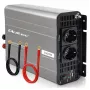 Qoltec Inversor de onda sinusoidal modificada 12V a 230V 1500W/3000W con USB, compatible con LiFePO4 GEL AGM