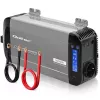 Qoltec Inversor de onda sinusoidal pura 12V a 230V 1000W/2000W con LCD, USB, USB-C, compatible con LiFePO4/GEL/AGM