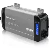 Qoltec Inversor de onda sinusoidal pura 12V a 230V 1000W/2000W con LCD, USB, USB-C, compatible con LiFePO4/GEL/AGM