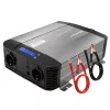 Qoltec Inversor de onda senoidal pura 12V a 230V 1500W/3000W con LCD USB USB-C para LiFePO4 GEL AGM
