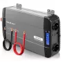 Qoltec Inversor de onda senoidal pura 12V a 230V 2500W/5000W con LCD, USB, USB-C, compatible con LiFePO4/GEL/AGM