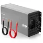 Qoltec Inversor de onda senoidal pura 12V a 230V 4000W/8000W con USB y LCD, compatible con LiFePO4/GEL/AGM