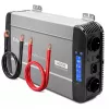 Qoltec Inversor de onda senoidal pura con UPS | 12V a 230V | 2000W potencia continua / 4000W potencia máxima | LCD | USB-A | USB-C PD 18W | compatible con LiFePO4 GEL AGM