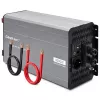 Qoltec Inversor de onda senoidal pura con UPS 12V a 230V 4000W/8000W USB LiFePO4 GEL AGM