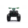 Quad eléctrico para niños QLS-3288 con respaldo, luces LED, MP3, verde