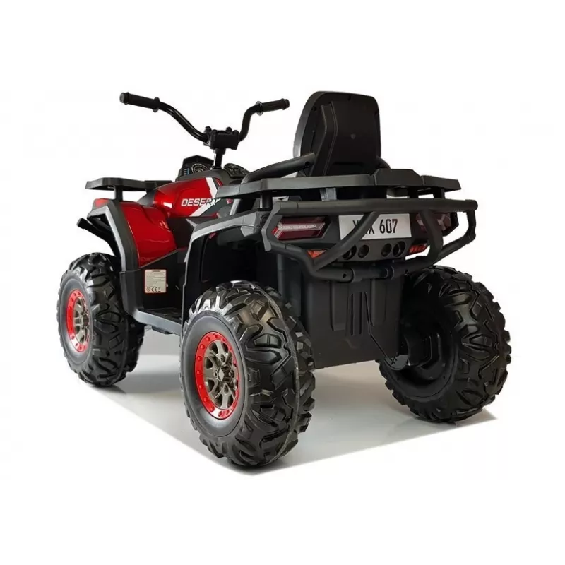 QUAD LOCK Quad a batería XMX607 con luces LED y MP3 rojo brillante