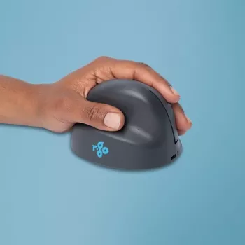R-Go HE Basic ratón ergonómico, mediano, para zurdos, inalámbrico Bluetooth