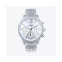RADIANT MAN RA629701 reloj analógico de cuarzo 44,5mm acero inoxidable esfera negra correa de malla milanesa plateada