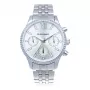 RADIANT Reloj de hombre de cuarzo analógico RA589701 44mm Acero inoxidable Esfera negra