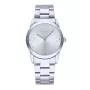 RADIANT Reloj hombre analógico de cuarzo RA606201 36mm acero inoxidable esfera negra correa plateada