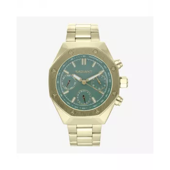 RADIANT Reloj de pulsera analógico de cuarzo de hombre RA628703 44mm negro acero inoxidable