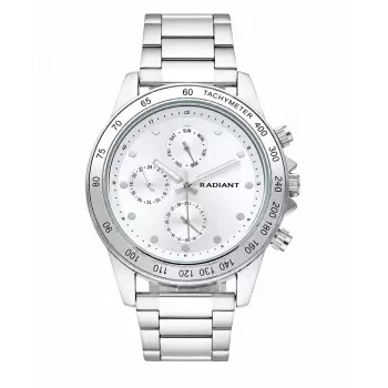 Radiant Reloj de cuarzo de hombre RA617705 44mm esfera negra correa de piel