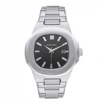 RADIANT Reloj de pulsera hombre de acero inoxidable RA650201 45mm analógico de cuarzo