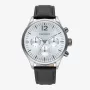 RADIANT reloj para hombre RA641703 (43mm) – analógico de cuarzo con correa de piel negra