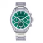 RADIANT RA589702 Reloj analógico de cuarzo para hombre 44 mm acero inoxidable plateado negro