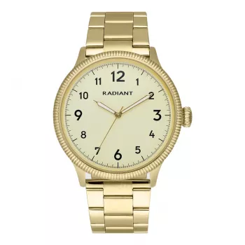 RADIANT RA627203 Reloj hombre analógico de cuarzo 42mm acero inoxidable esfera negra