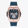 RADIANT RA655204 reloj analógico de cuarzo para hombre 42mm acero inoxidable esfera negra correa de piel