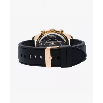 Reloj de pulsera analógico de cuarzo hombre RADIANT RA668709 44mm esfera negra correa de piel