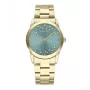 RADIANT Reloj mujer de cuarzo analógico RA606204 - 36mm caja de acero inoxidable, esfera blanca, correa de piel negra