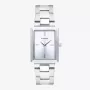 RADIANT Reloj analógico de cuarzo para mujer RA645201 28mm plateado con correa de malla de acero inoxidable
