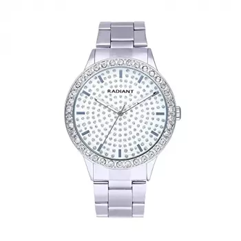 Reloj de mujer RADIANT RA578204 43mm plateado acero inoxidable cuarzo