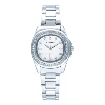 RADIANT reloj para mujer RA637201 30,5mm correa milanesa de acero inoxidable plateada