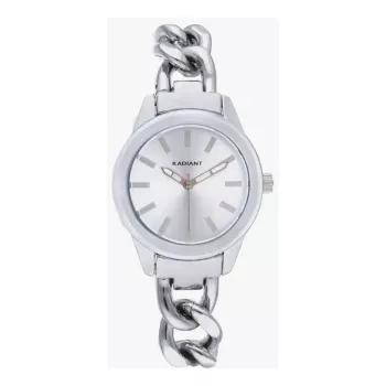 RADIANT Reloj mujer RA657201 32mm acero inoxidable cuarzo analógico esfera blanca correa plateada