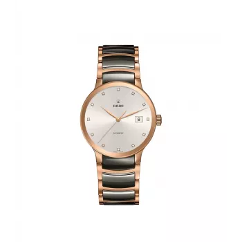 Reloj de mujer RADO R30183762 28mm acero inoxidable y cerámica esfera marrón