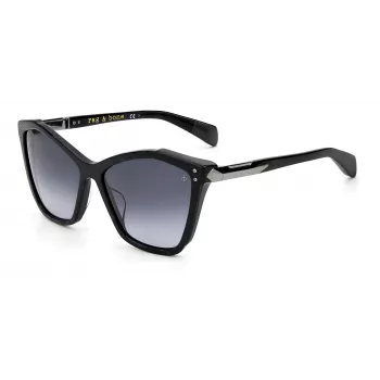 RAG&BONE gafas de sol mujer RNB1045GS6FQ5 - montura de acetato havanado carey, lentes de policarbonato grises, 57 mm
