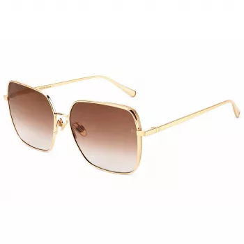 RAG&BONE Gafas de sol para mujer RNB1054GS010 - Montura de acetato negra, lentes de policarbonato grises, 58 mm