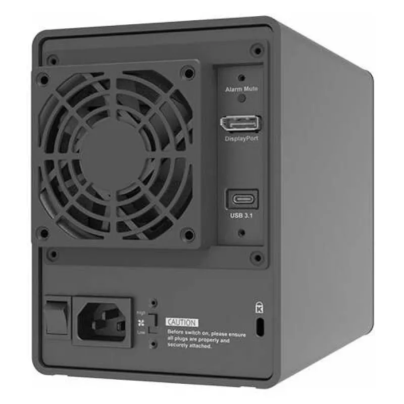 RAIDON GR5640-SBA31 Caja para 4 bahías SATA HDD/SSD USB 3.1 Gen 2 eSATA RAID por hardware