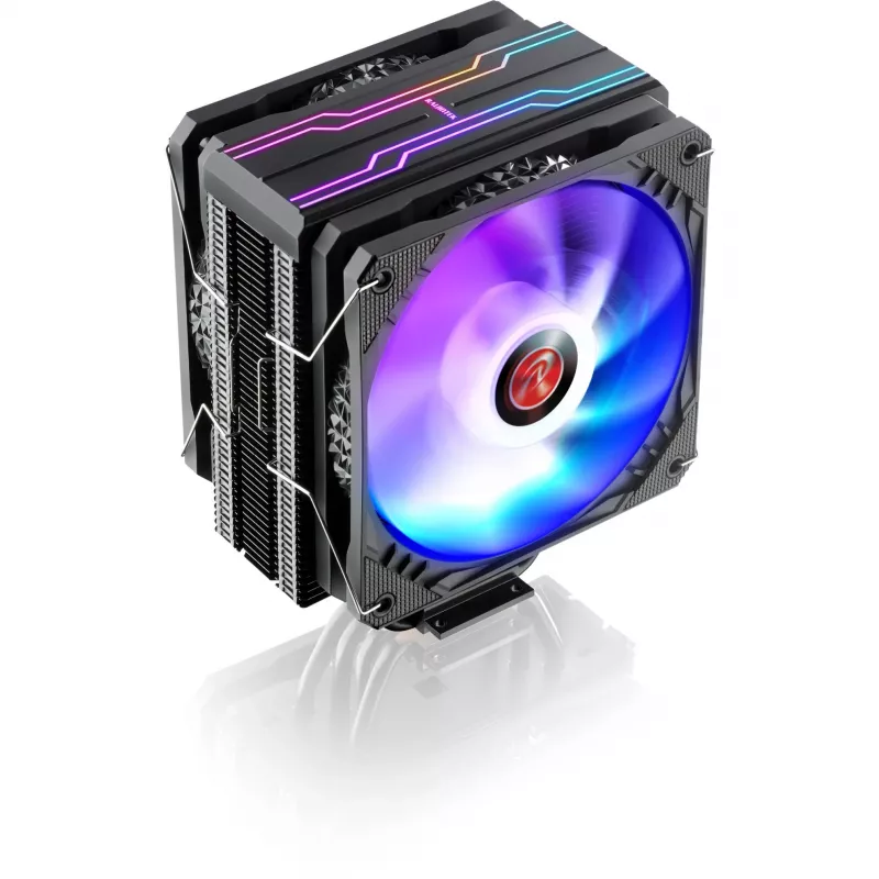 RAIJINTEK ELEOS 12 DUO RBW 120 mm refrigeración líquida todo en uno para CPU, Negro