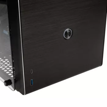 Caja Micro-ATX Raijintek Ophion M Evo TGS, cristal templado - negra