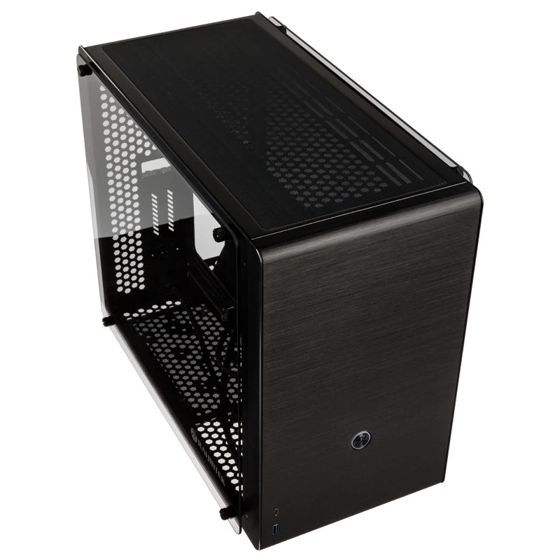 Caja Micro-ATX Raijintek Ophion M Evo TGS, cristal templado - negra
