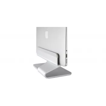 RAIN DESIGN mTower soporte vertical para portátil - aluminio anodizado plateado, base de acoplamiento de sobremesa que ahorra espacio para MacBook y portátiles