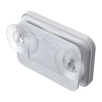 Temporizador de baño RAINPOINT BALDRTHERM B0549STH con monitor de temperatura y humedad, protección contra salpicaduras IP24, cuenta atrás/cuenta ascendente, retroiluminación LCD, ventosa/soporte/montaje en pared