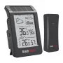 RAINPOINT BALDRTHERM B0596WT2H2P-V1 estación meteorológica solar con sensor exterior inalámbrico, negro