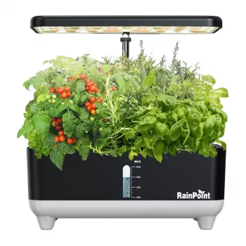 RainPoint Kit de cultivo hidropónico Z238 - 12 cápsulas de plantas, LED de espectro completo, control mediante app inteligente