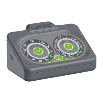 RainPoint IK149 Set de riego para macetas - Sistema de riego por goteo automático para 10 macetas, alimentación USB/pilas, pantalla LCD