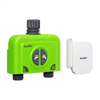 RainPoint Control de riego WiFi de 2 zonas con gateway