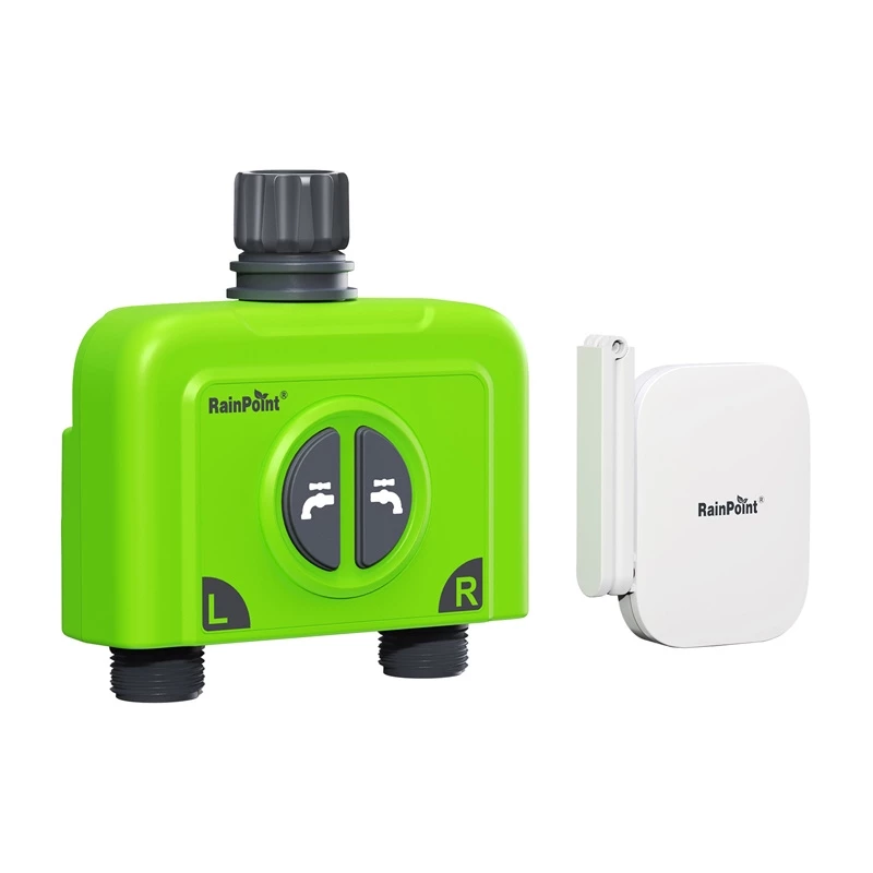 RainPoint Control de riego WiFi de 2 zonas con gateway
