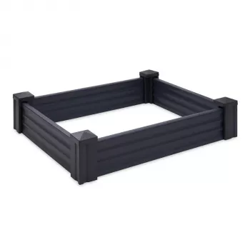 Raised Bed Plastic 80x120cm Dark Grey