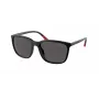 Gafas de sol RALPH LAUREN hombre PH4185U537587 - montura cuadrada havana, lentes verde oscuro, 56/18/145 mm