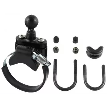 RAM MOUNTS RAM-B-231Z-2U Base con abrazadera en U y correa UTV - Negro