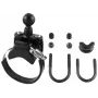 RAM MOUNTS RAM-B-231Z-2U Base con abrazadera en U y correa UTV - Negro